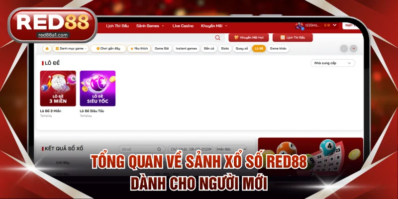 Giới Thiệu Sảnh Xổ Số RED88 Hot Dành Cho Người Chơi Mới - comet89